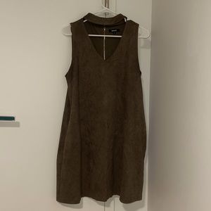 Wishlist Suede Dress w/ Side Pockets - Size Large